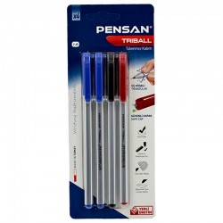 PENSAN 01003 TRİBALL TÜKENMEZ KALEM 4LÜ KRŞ