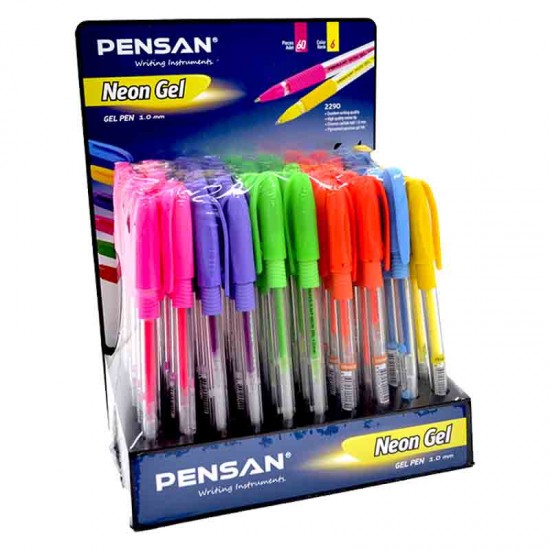 PENSAN 2290 JEL KALEM NEON 60LI STN