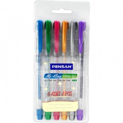 PENSAN 6402 JEL KALEM MY KİNG SİMLİ KALEM 6LI PK