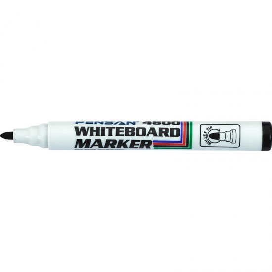 PENSAN 4800 YUVARLAK UÇ BEYAZ TAHTA KALEMİ SİYAH