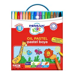 PENSAN 98121PB18Ç KİDZ PASTEL BOYA ÇANTALI 18Lİ KT