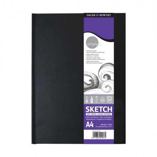 SİMPLY 482154400 A4 SKETCH BOOK SOFT WHİTE DEF