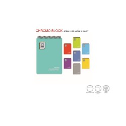 GIPTA 3624 BLOKNOT CHROMO BLOCK SPİRALLİ PP KPK A4 80YP DÜZ