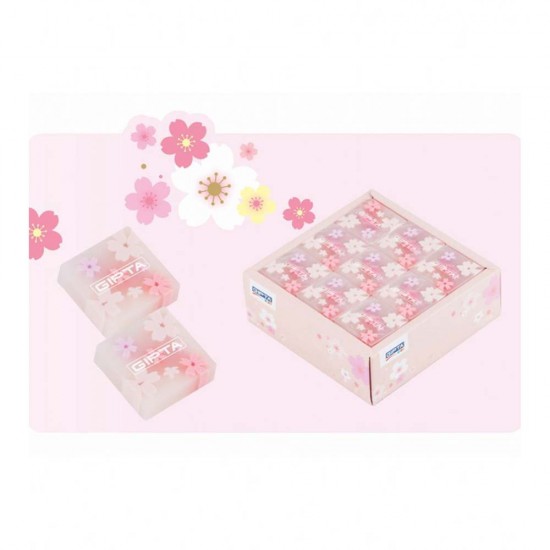 GIPTA 2342 SİLGİ TRANSPARENT FLOWER 36LI KT