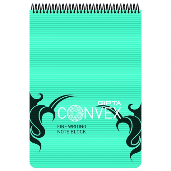 GIPTA 1395 BLOKNOT CONVEX SPİRALLİ PP KPK A5 100YP ÇİZGİLİ