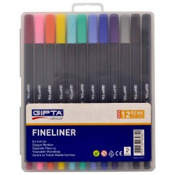 GIPTA 606 ÜÇGEN FINLINER KALEM 04MM PP KUTU