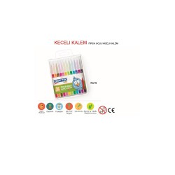 GIPTA 4151 FIRÇA UÇLU KEÇELİ BOYA KALEMİ 12Lİ