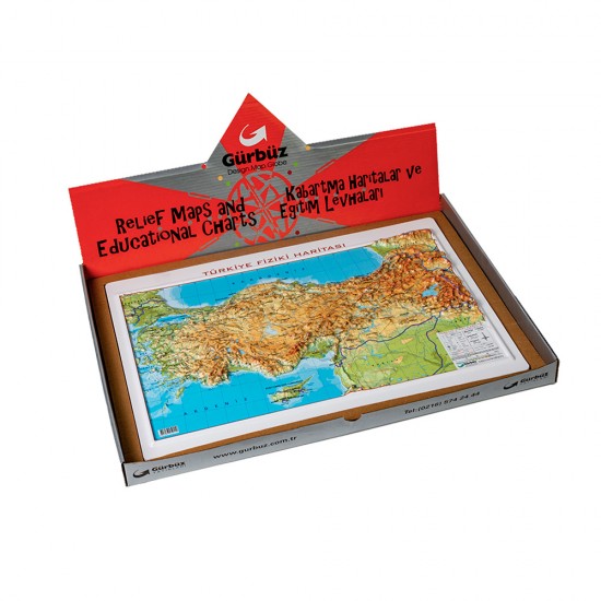 GÜRBÜZ 25100 KABARTMA TÜRKİYE FİZİKİ 35X50