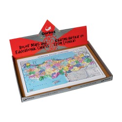 GÜRBÜZ 25200 KABARTMA TÜRKİYE SİYASİ KUT.35X50 50L