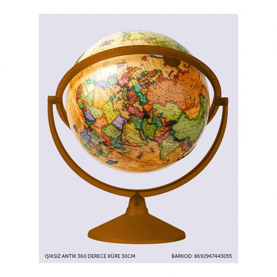 GÜRBÜZ 44305 30CM IŞIKSIZ ANTİK 360 DERECE KÜRE