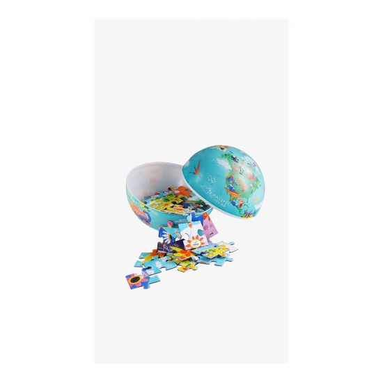 GÜRBÜZ 48153 15CM KİDS DİNO WORLD KÜRE+PUZZLE 54 PRÇ