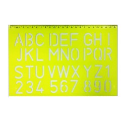 HATAS 02259 BÜYÜK HARF YAZI ŞABLONU 30MM