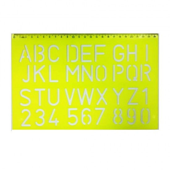 HATAS 02259 BÜYÜK HARF YAZI ŞABLONU 30MM