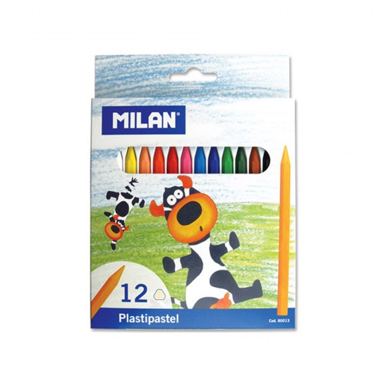 MİLAN 80013 PASTEL BOYA PLASTİK 12 Lİ