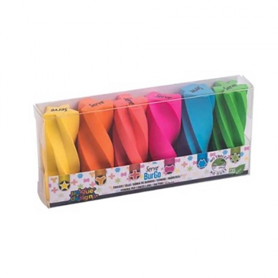 SERVE BURGU SİLGİ FOSFORLU 6LI BLS