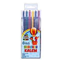 NOVA COLOR NC-2121 BURGULU KALEM 6LI SET