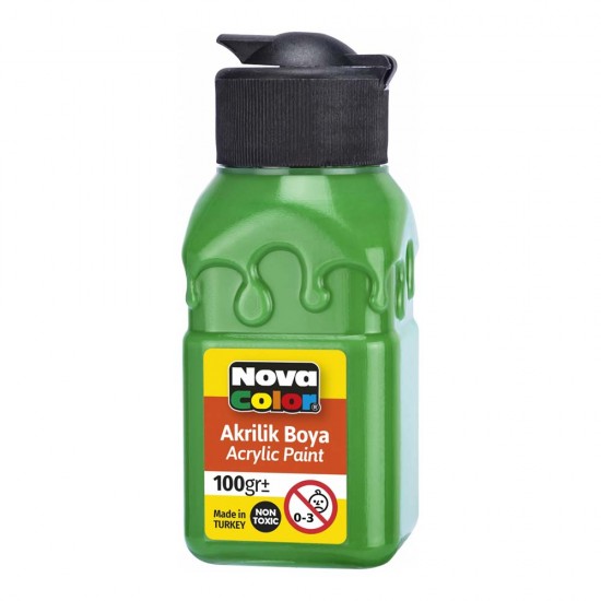 NOVA COLOR NC-2013 AKRİLİK BOYA ŞİŞE 100GR YEŞİL