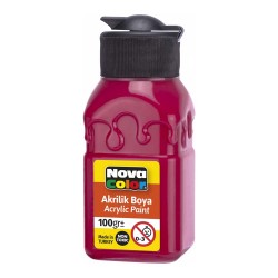NOVA COLOR NC-2023 AKRİLİK BOYA ŞİŞE 100GR A.KIRMZI
