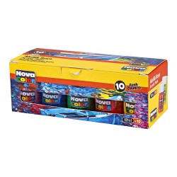 NOVA COLOR NC-2007 AKRİLİK BOYA 17ML ŞİŞE 10LU KUTU