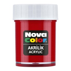 NOVA COLOR NC-170 AKRİLİK BOYA ŞİŞE KIRMIZI