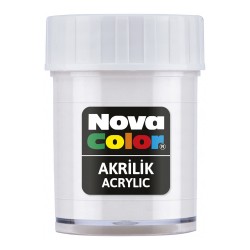 NOVA COLOR NC-173 AKRİLİK BOYA ŞİŞE BEYAZ