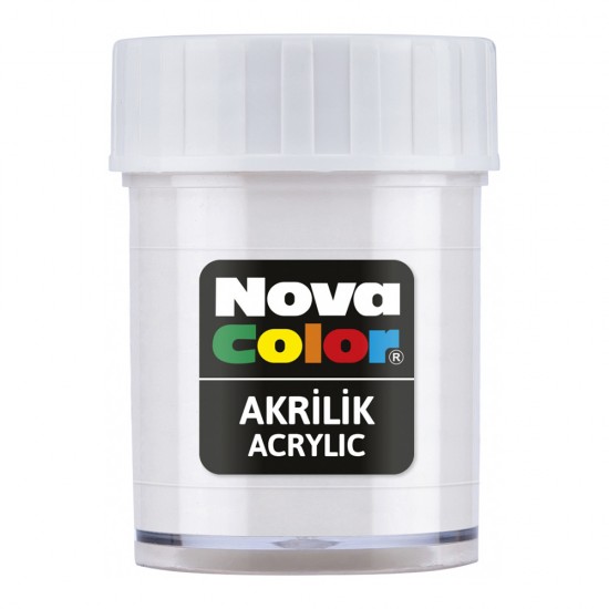 NOVA COLOR NC-173 AKRİLİK BOYA ŞİŞE BEYAZ