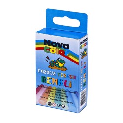 NOVA COLOR NC-4111 TEBEŞİR 10LU RENKLİ