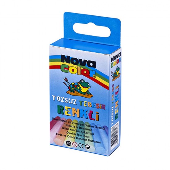 NOVA COLOR NC-4111 TEBEŞİR 10LU RENKLİ