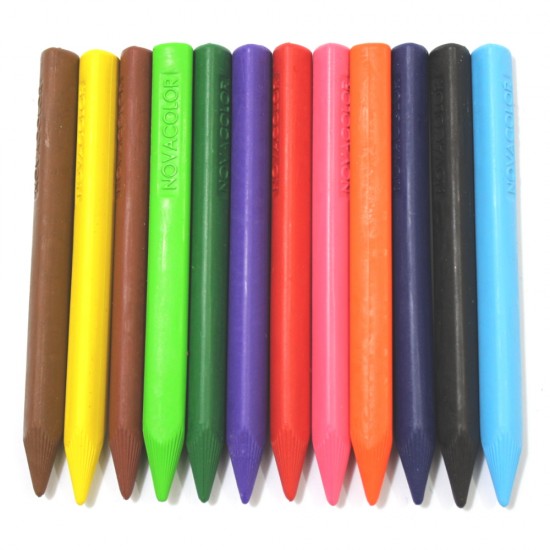 NOVA COLOR NC-2117 PASTEL BOYA TRİMAX ÜÇGEN 12 RENK