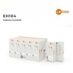 LECOO EH104C-W TYPE-C KABLOLU MİKROFONLU KULAKLIK  BEYAZ