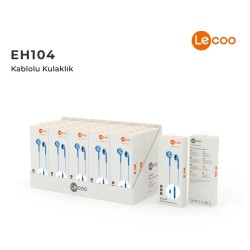 LECOO EH104C-BL TYPE-C KABLOLU MİKROFONLU KULAKLIK MAVİ