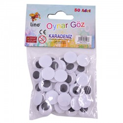 LİNO RBZ-016A OYNAR GÖZ 15MM 50ADET