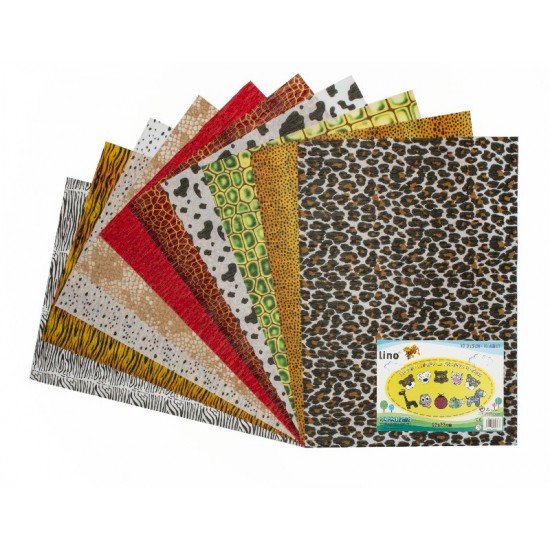 LİNO 2715J DESENLİ KRAPON KAĞIDI 23X33 10 DESEN 10LU