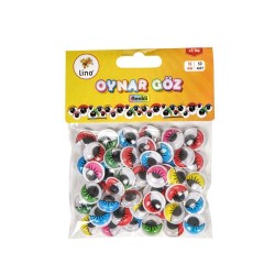 LİNO RBZ-150 OYNAR GÖZ 15MM RENKLİ 50ADET