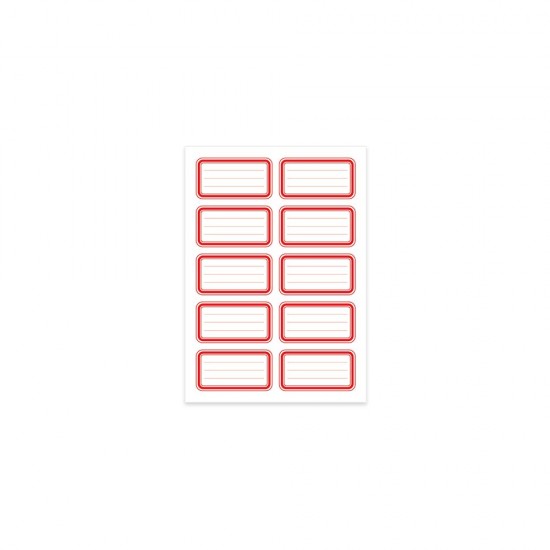 KESKİN 220890-99 TEK RENK KIRMIZI 3LÜ ETİKET KIRMIZI