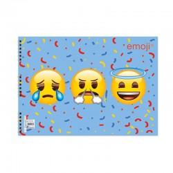 KESKİN 300215-87 25X35 15YP EMOJİ RESİM DEFTERİ