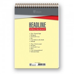 KESKİN 145420 BLOKNOT HEADLİNE SPİRALLİ KARTON KAPAK A4 80YP DÜZ