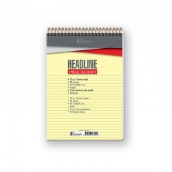 KESKİN 145431 BLOKNOT HEADLİNE SPİRALLİ KARTON KAPAK A5 80YP ÇİZGİLİ