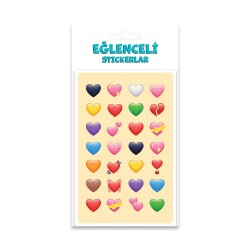 KESKİN 221206 ORTA BOY PUFFY STİCKER-KALP