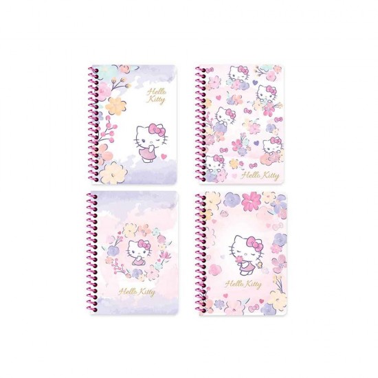 KESKİN 140400-08 BLOKNOT HELLO KITTY SPİRALLİ A6 80YP ÇİZGİLİ