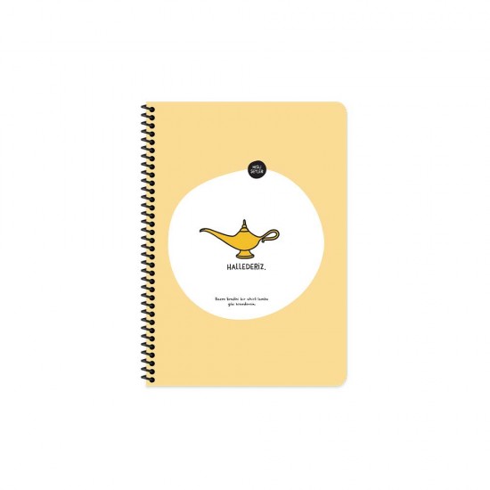 KESKİN 500526-99 HİSLİ ŞEYLER 16.5X22.5 80YP ÇİZGİLİ STİCKERLİ DEF HALLEDERİZ