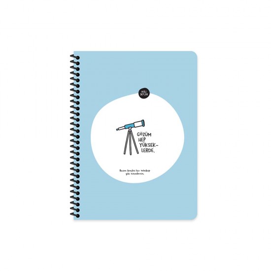 KESKİN 500528-99 HİSLİ ŞEYLER 16.5X22.5 80YP ÇİZGİLİ STİCKERLİ DEF GÖZÜM YÜKSEKLERDE