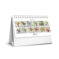 KESKİN 600042-99 2025 MTK-824 KARTON ÜÇGEN MASA TAKVİMİ ÇİÇEK