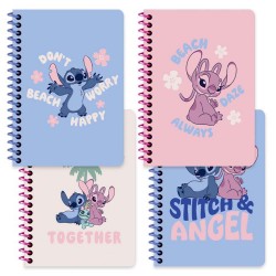 KESKİN 140400-14 BLOKNOT LİLO&amp;STİTCH SPİRALLİ A6 80YP ÇİZGİLİ