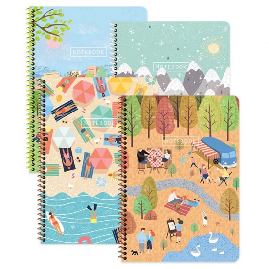 KESKİN 387211-99 A4 80YP ÇİZGİLİ SPR KRTN KPK MEVSİMLER DEF