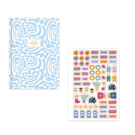 KESKİN 600097 17X24 AKADEMİK CİLTLİ AJANDA RİTİM 2026-2026