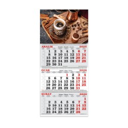 KESKİN 600123-99 2026 3 AYLIK SPR JUMBO DENİZCİ TAKVİM KAHVE