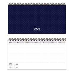 KESKİN 600143-99 2026 AJ-66 16X33.5 SPR HAFTALIK MASA AJANDASI LACİVERT