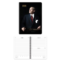KESKİN 600159-99 2026 17X24 SPR ATATÜRK GÜNLÜK AJANDA CUMHURBASKANI