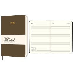KESKİN 600187-99 2026 9X14 PRONOTE GÜNLÜK AJANDA KAHVERENGİ